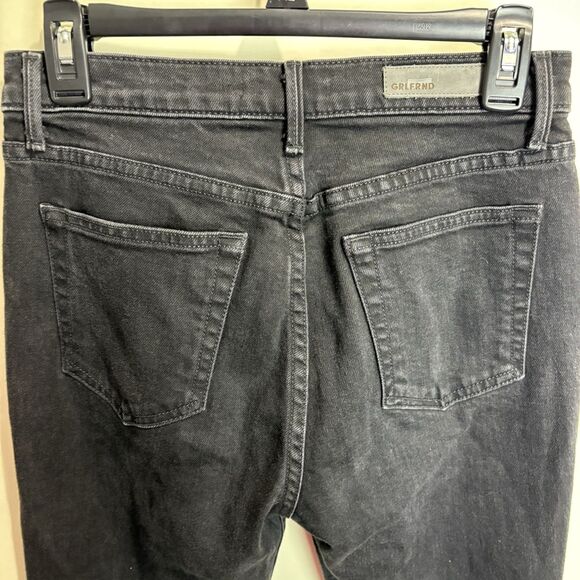 GRLFRND The Karolina Button Fly High Waist Black Denim Jeans Size 27 Nine Lives - Picture 7 of 14